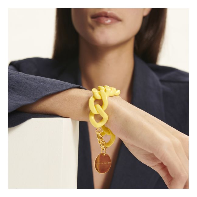 Flat Chain Bracelet | Yellow