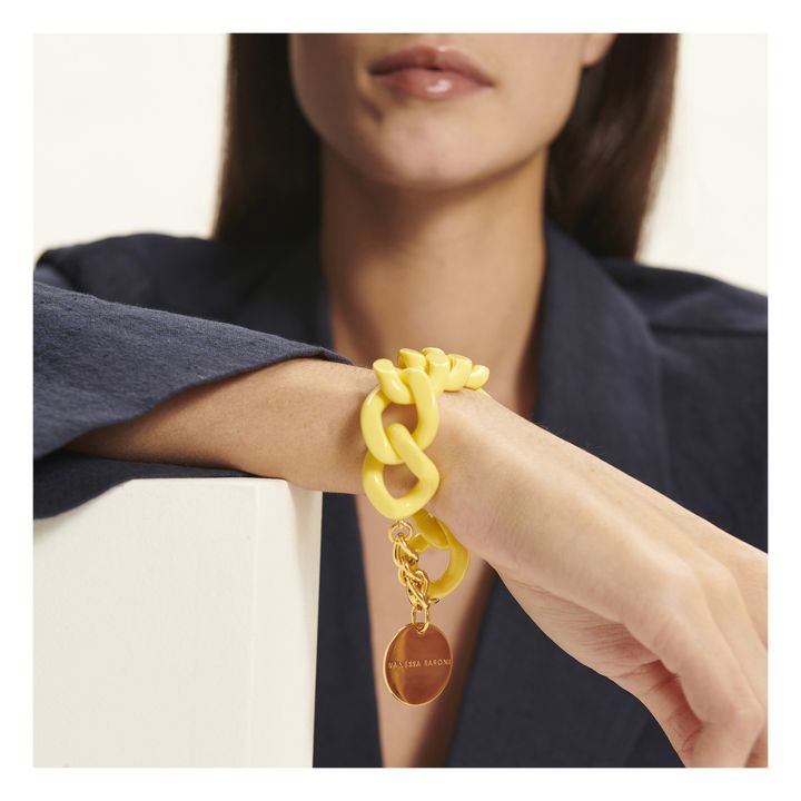 Flat Chain Bracelet | Yellow- Product image n°1