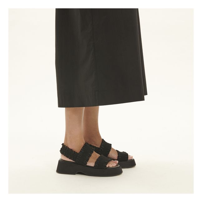 Smock Sandals Recycled Materials | Negro