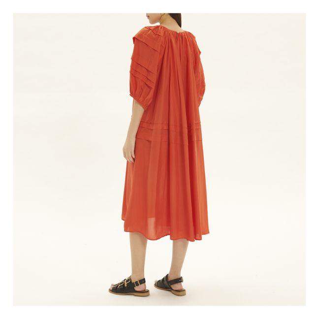 Kleid Rishi Pintuck Seide | Rot