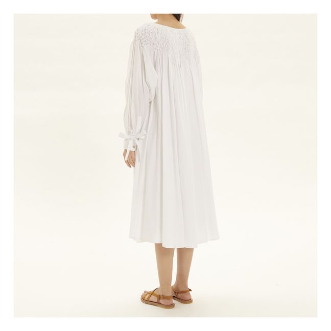 Cecile Smocked Dress | Weiß