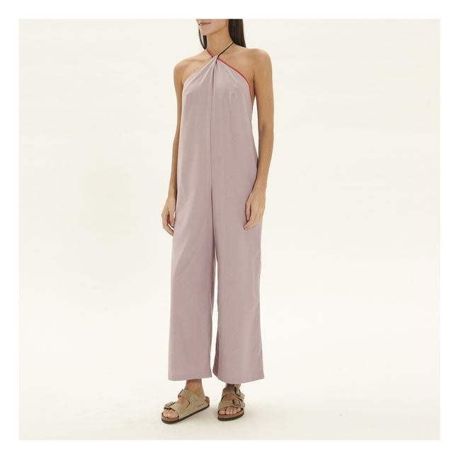 Mar Wild Silk Jumpsuit | Lilac
