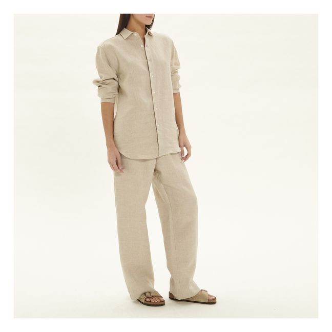 Ole Linen Shirt | Ecru