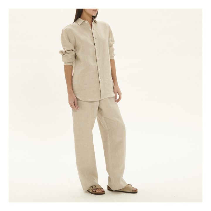 Ole Linen Shirt | Seidenfarben- Produktbild Nr. 1