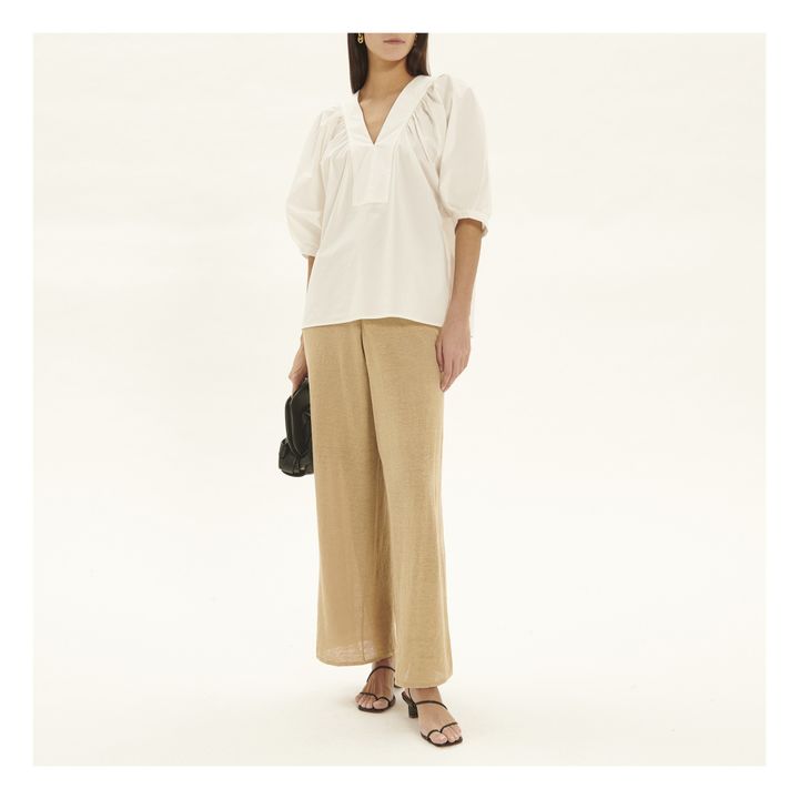 By Malene Birger Tamile Linen Pants Cream Smallable