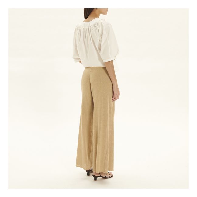 Tamile Linen Pants | Crema