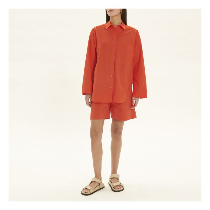 Hemd Derris Bio-Baumwolle | Corail Orange- Produktbild Nr. 1