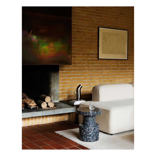 Tabouret Bit en plastique recyclé | Noir