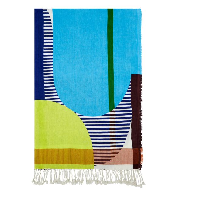 Fouta Abstract - 2 places | Bleu marine