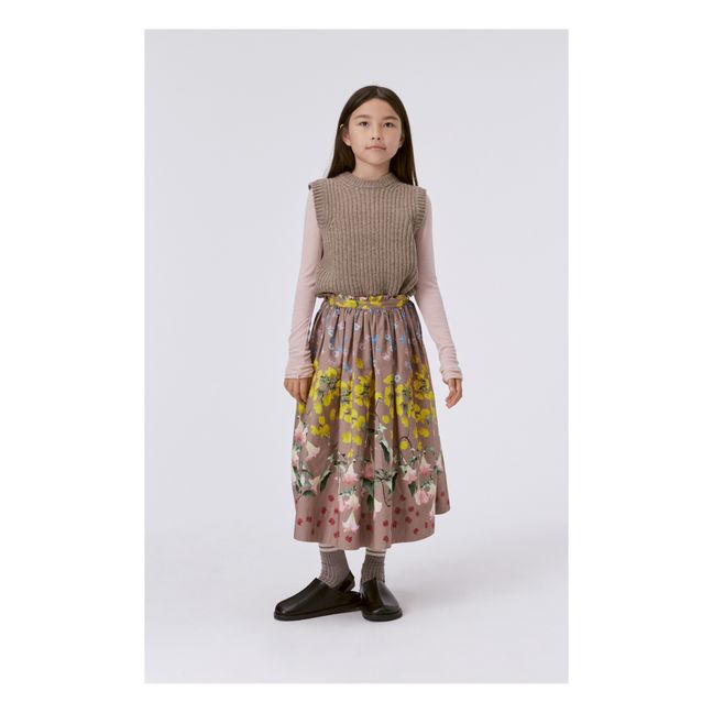Pull Sans Manches Laine Gilberte | Taupe brown