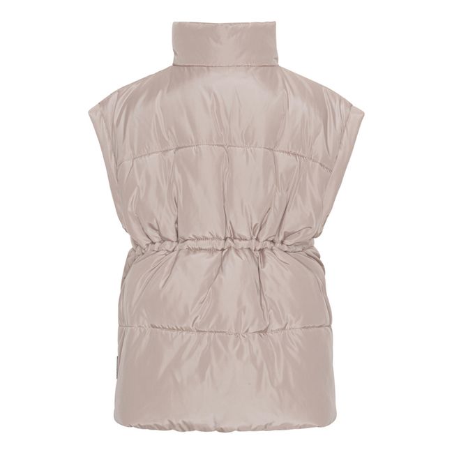 Harsha Sleeveless Coat in Recycled Material | Pale pink