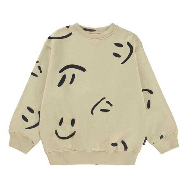 Big Smiles Monti organic cotton sweatshirt | Ecru