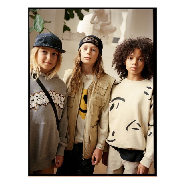 Big Smiles Monti organic cotton sweatshirt | Crudo