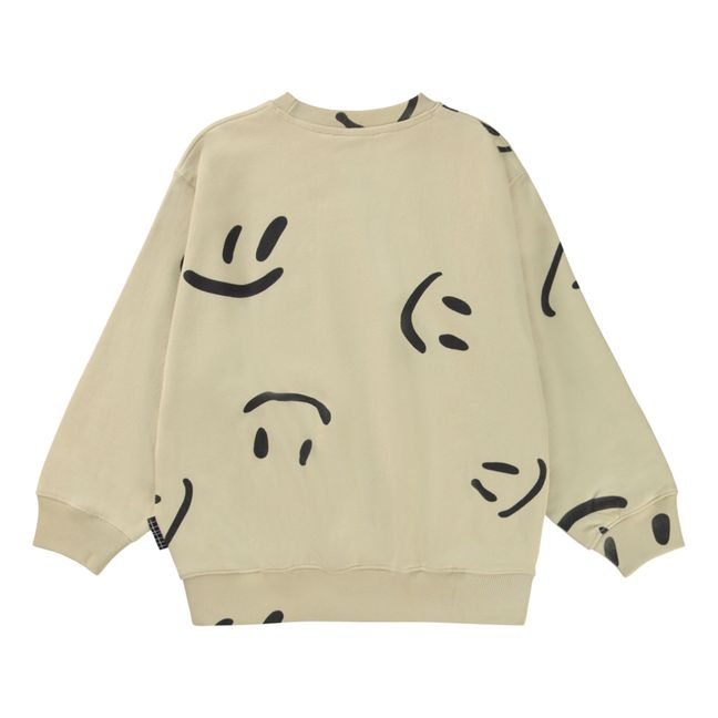 Sweatshirt aus Bio-Baumwolle Big Smiles Monti | Seidenfarben