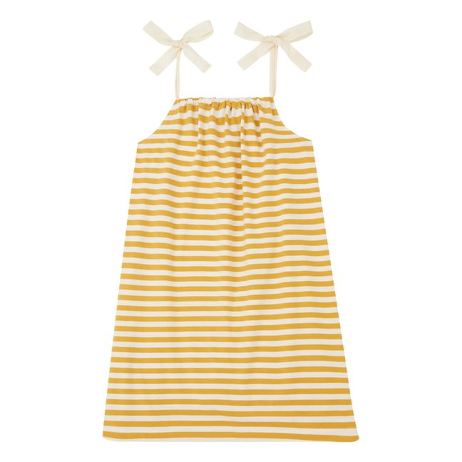 Strappy Striped Dress | Yellow