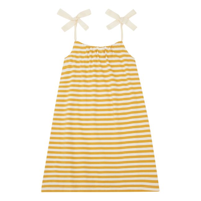 Strappy Striped Dress | Yellow