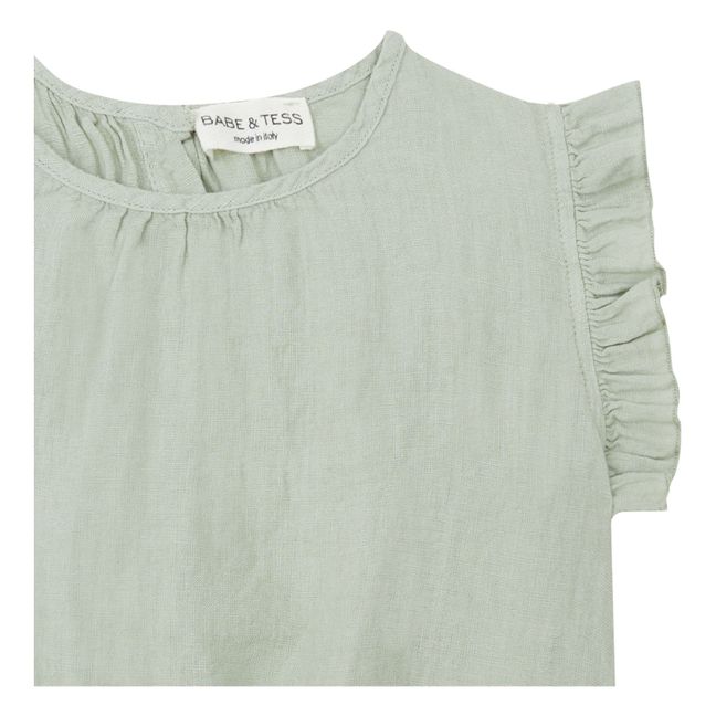 Linen Cropped Top | Sage
