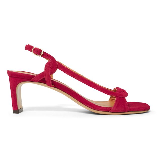 Sandalen mit Absatz Leder Nr. 599 | Rosa