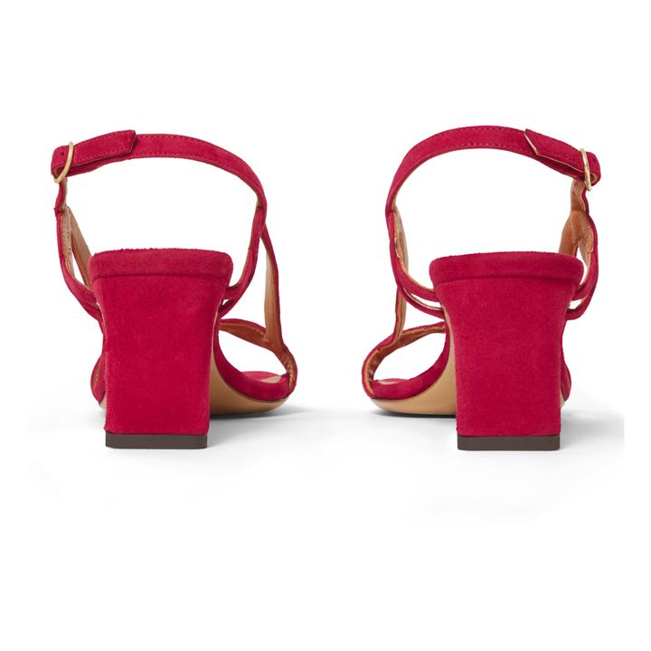 Sandalen mit Absatz Leder Nr. 599 | Rosa- Produktbild Nr. 2