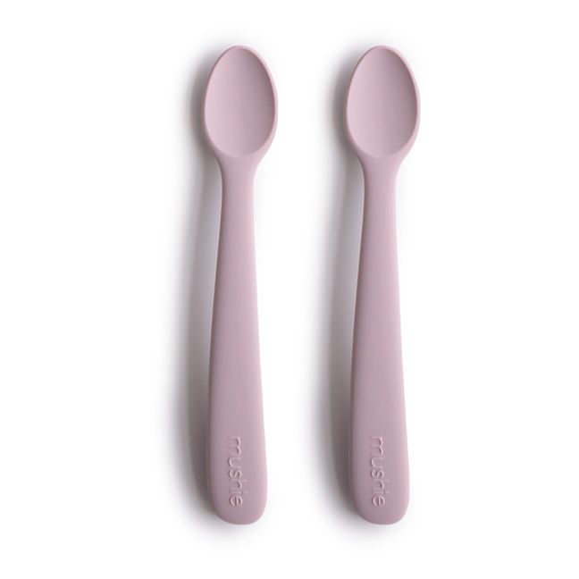 Cuillères en silicone - Set de 2 | Lilas