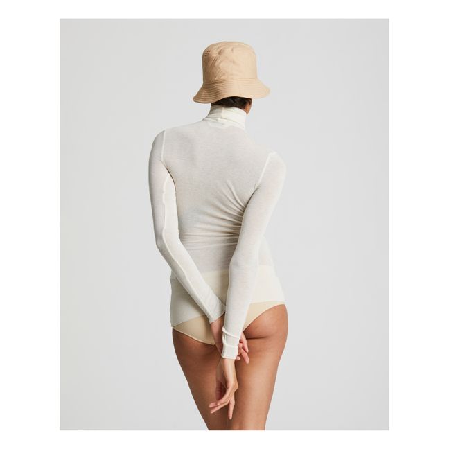 T-Shirt Rollkragen Anna Wolle | Seidenfarben