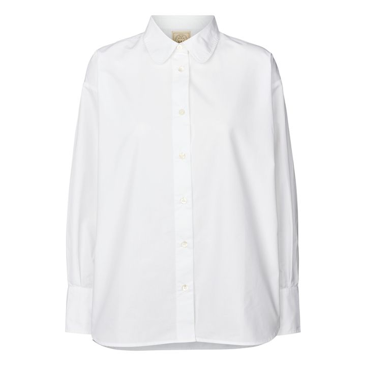 GAI+LISVA - Luna Organic Cotton Poplin Shirt - White | Smallable