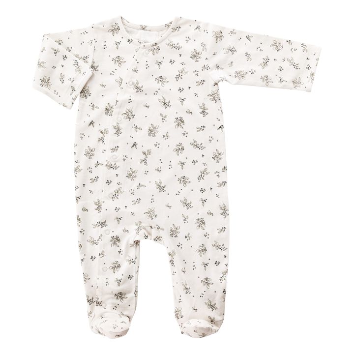 Sloeberry Organic Cotton Footed Jumpsuit | Crudo- Imagen del producto n°0