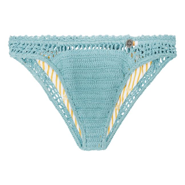 Essential Classic Crochet Bikini Bottom | Verde acqua