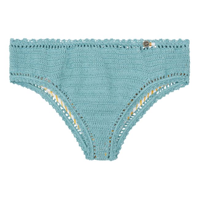 Bas de Maillot Essential Boyleg Crochet | Vert d'eau