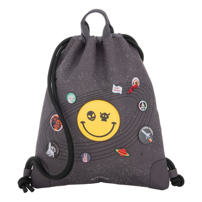 City Space Invaders Backpack | Gris Antracita
