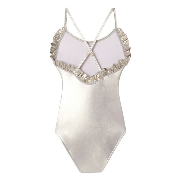 Lison Paris Maillot de Bain 1 pi ce Brillant Sorbet Argent