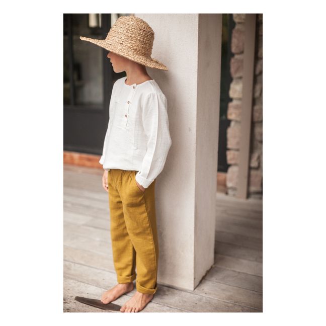 Kurta Baumwollgaze Jacques | Weiß