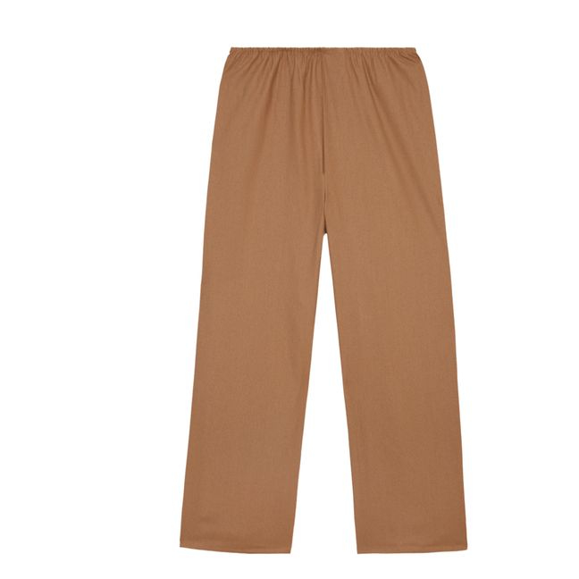 Pantaloni elasticizzati in seta Stoa Wild | Marrone