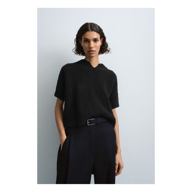 Jersey de manga corta | Negro
