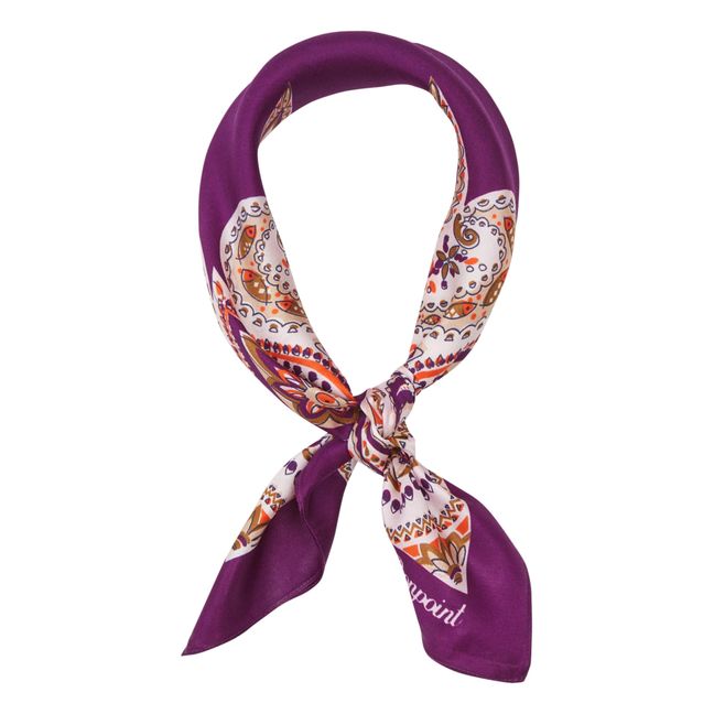 Act Silk Scarf | Marled violet