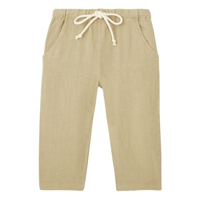 Linen Pants | Taupe brown