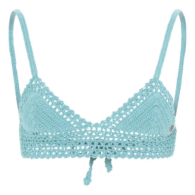 Haut de Maillot Essential Babydoll Crochet | Vert d'eau