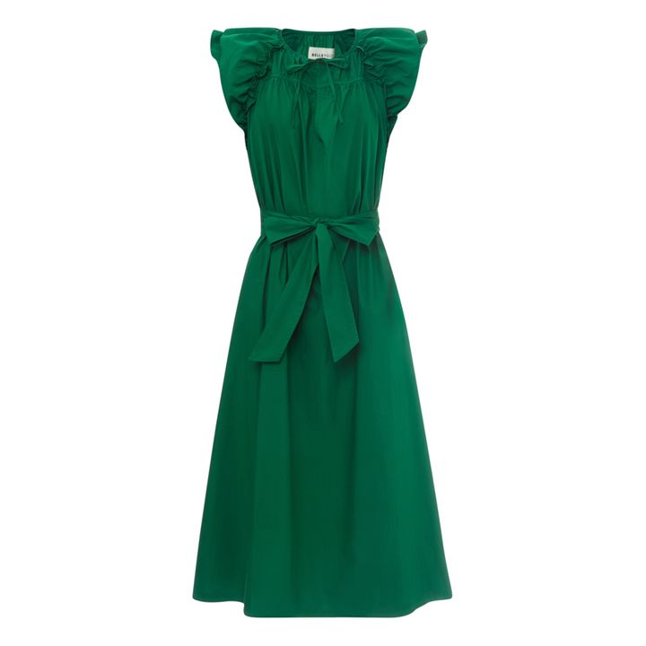 Jakarta Cotton Poplin Dress | Verde- Immagine del prodotto n°0