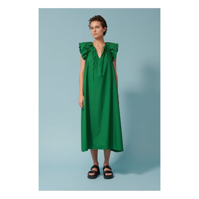 Robe Jakarta Popeline de Coton | Vert