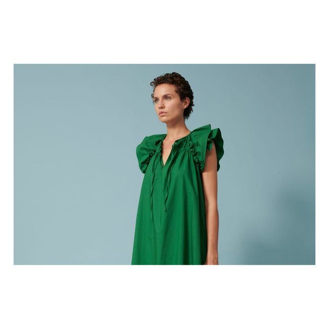 Robe Jakarta Popeline de Coton | Vert