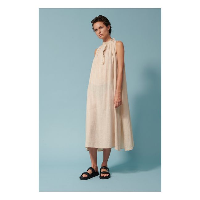 Robe Denize Crêpe Bubble | Sable