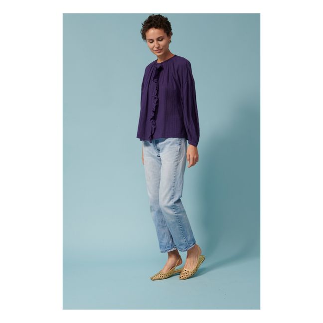 Erica Bubble Crepe Blouse | Viola