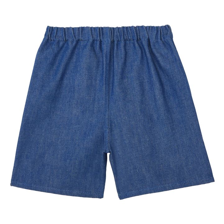 Pantalones cortos vaqueros de algodón ecológico | Azul- Imagen del producto n°0