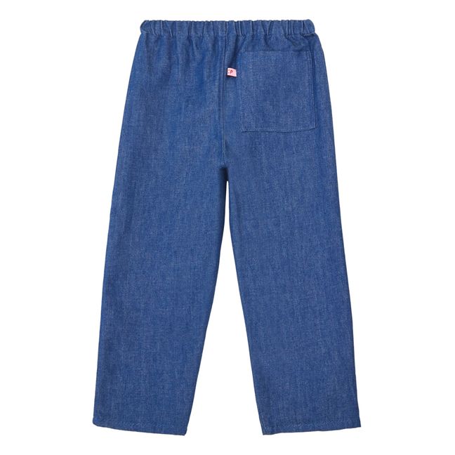 Pantaloni in denim di cotone organico | Blu
