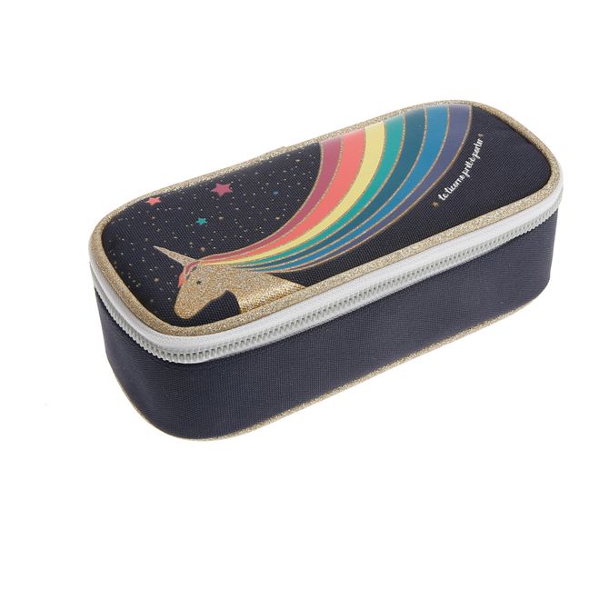 Trousse Unicorn Gold | Navy blue