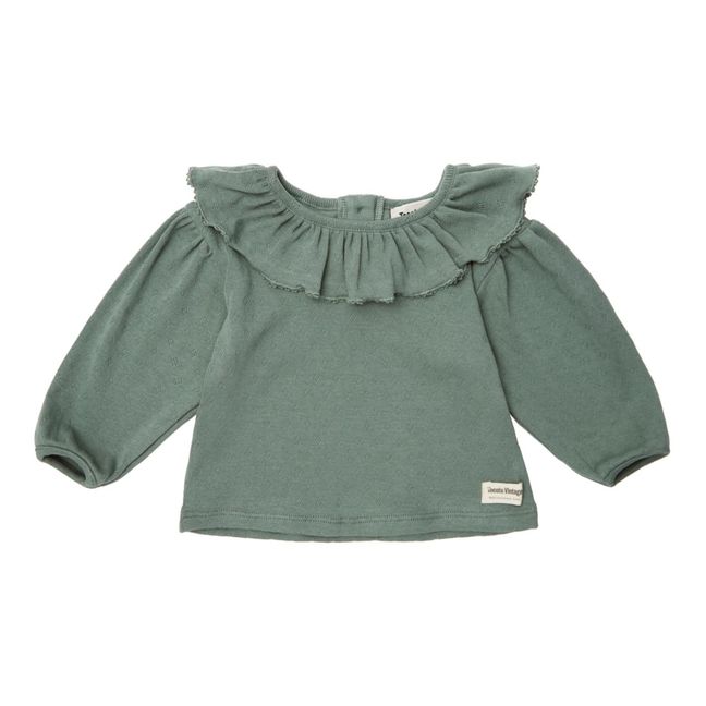 Blouse Baby Jersey | Vert canard