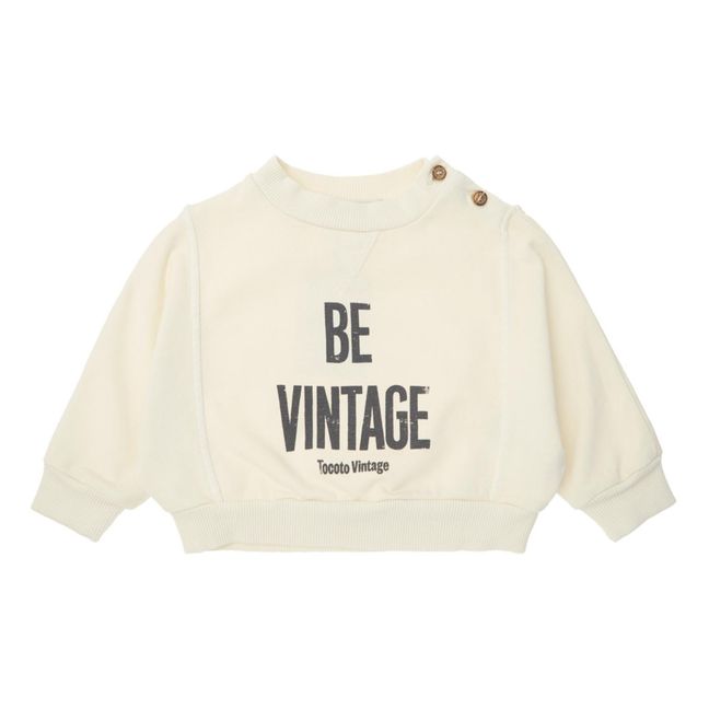 Be Vintage Organic Cotton Sweatshirt | Crudo