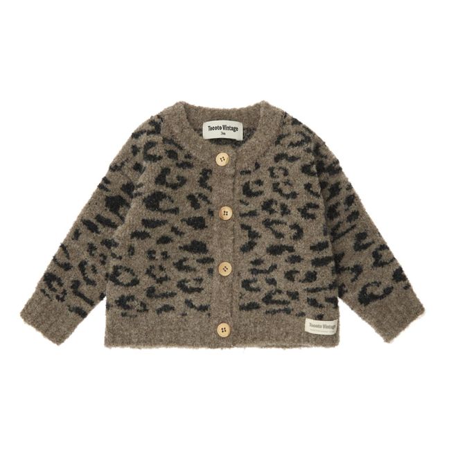Cardigan Léopard | Beige