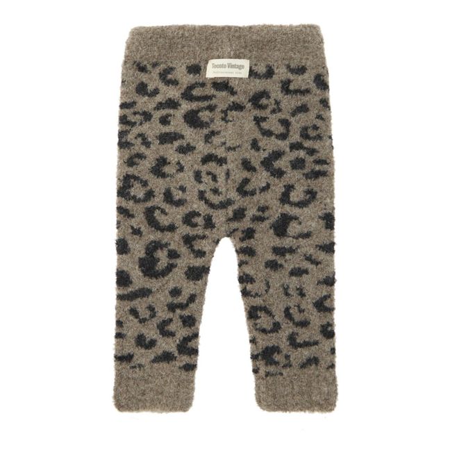 Legging Maille LÃ©opard | Marron