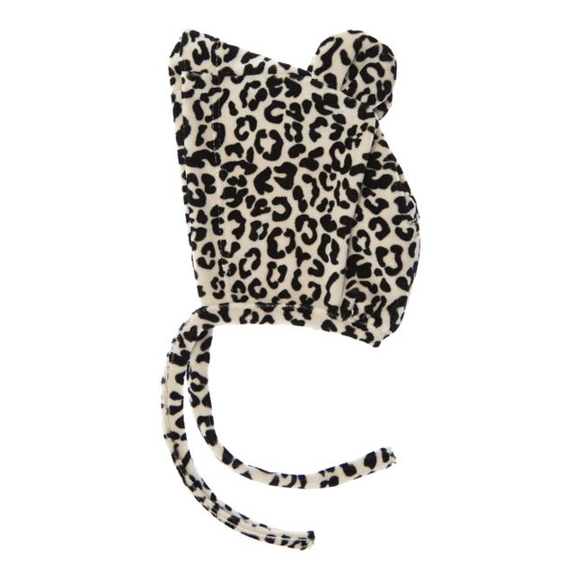 Bonnet Pompom Léopard | Beige